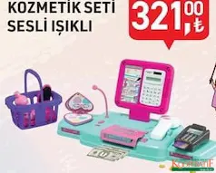 KOZMETİK SETİ SESLİ IŞIKLI OYUNCAK